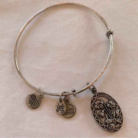 Lot of 7 Alex and Ani Bundle Various Silver and Gold Bracelets with Charms - Picture 9 of 15